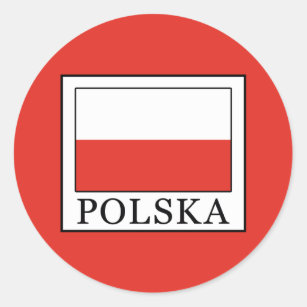 Polska Classic Round Sticker