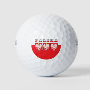 Polska Eagle Flag Shields Golf Balls