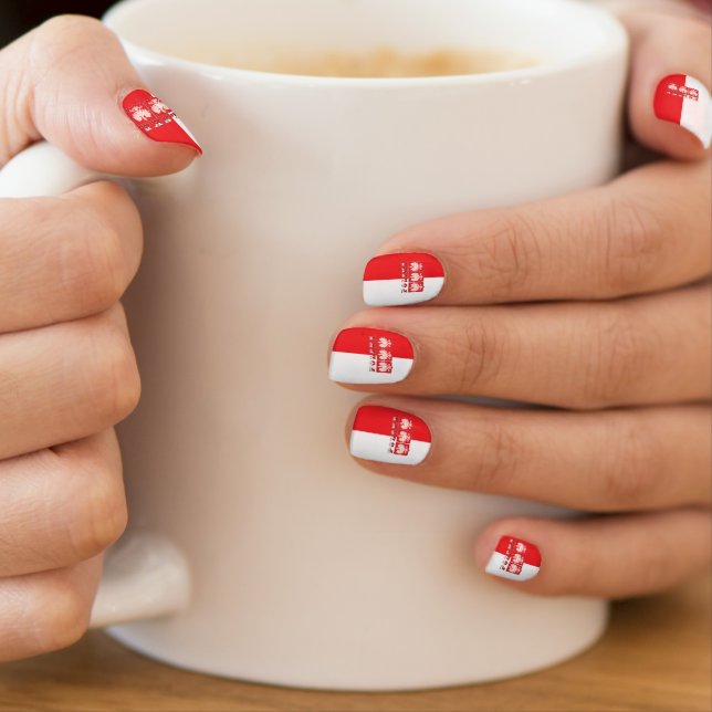 Polska Eagle Flag Shields Minx Nail Art (Insitu - Mug)