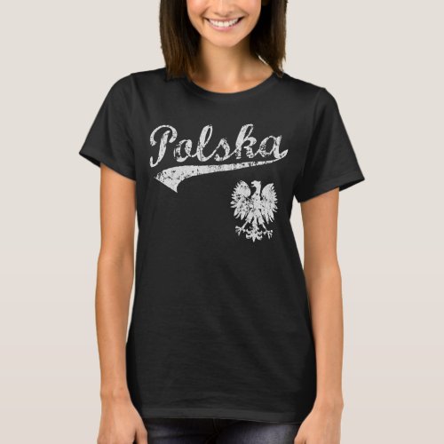 Polska Eagle Poland Polish Family Vintage T_Shirt