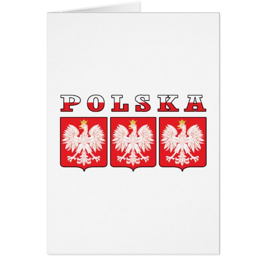 Polska Eagle Shields Cards (Front)