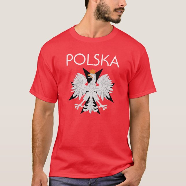 Polska Eagle w/cross t shirt (Front)