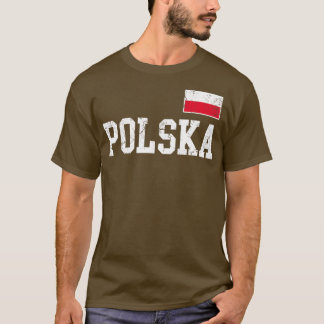 Polska Flag Poland Polish Family Vintage Distresse T-Shirt
