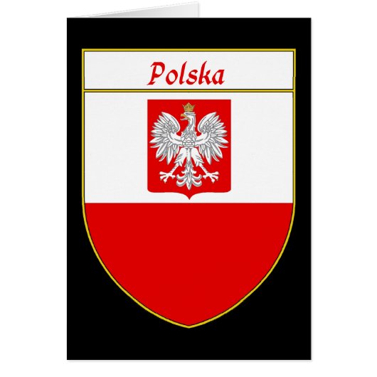 Polska Flag Shield Cards (Front)