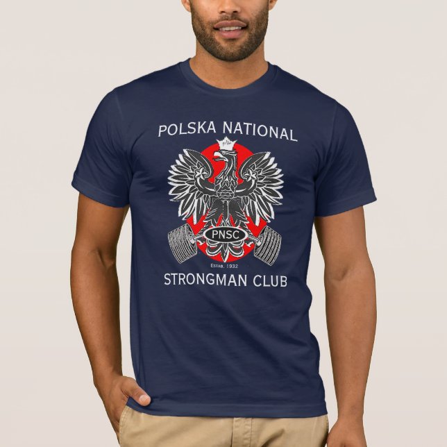 POLSKA National Strongman Club T T-Shirt (Front)