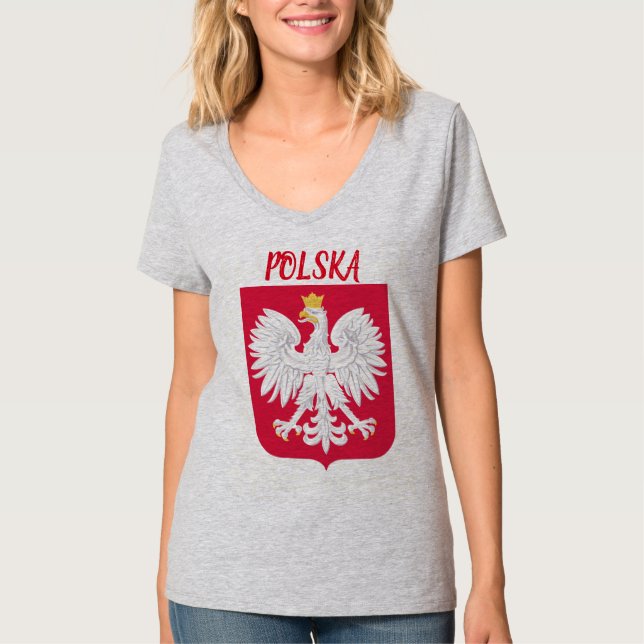 Polska (Poland) Crest Football Shirt (Front)