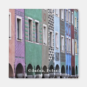 Polska Poland Gdańsk Old town city vintage Polish Magnet