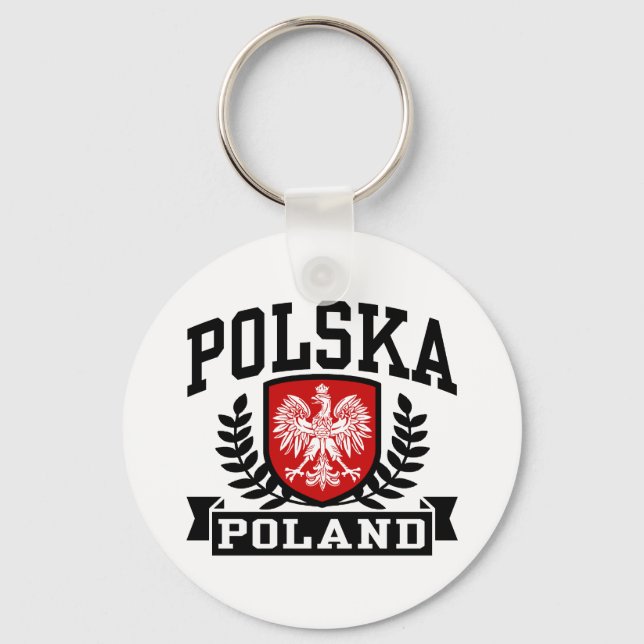 Polska Poland Keychain (Front)
