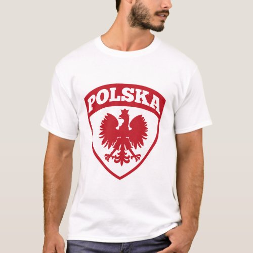 Polska Poland Poland Coat of arms shield gift T_Shirt