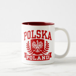Polska Poland Two-Tone Coffee Mug