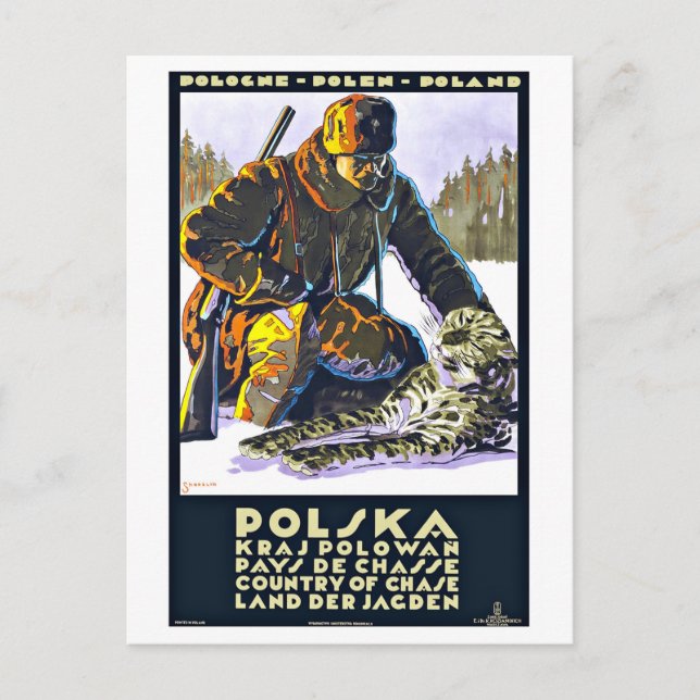 Polska Poland Vintage Travel Postcard (Front)