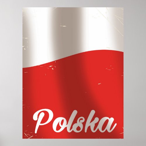 Polska Poland vintage travel poster