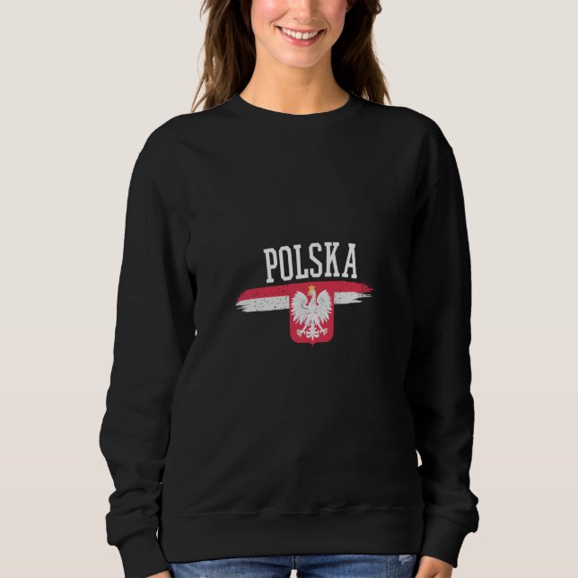 Polska Polish Poland  8 Sweatshirt (Front)