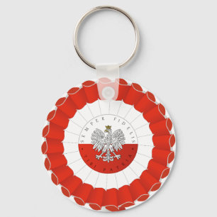 Polska Polish Poland Independence Day Cotillion Keychain