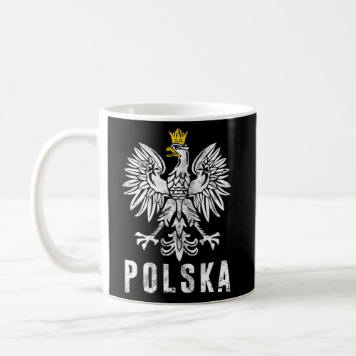 Polska Pride Distressed Polish Eagle Patriotic Coffee Mug