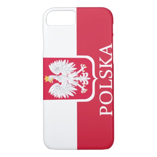 Polska White Eagle Flag iPhone 87 Case