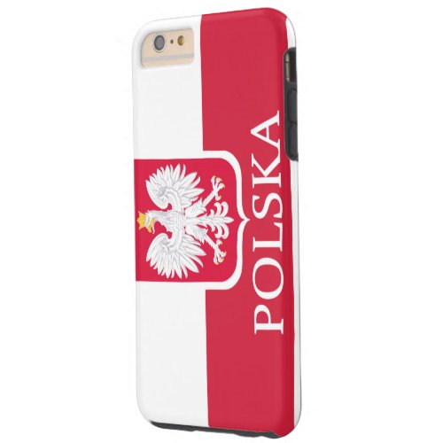 Polska White Eagle Flag Tough iPhone 6 Plus Case