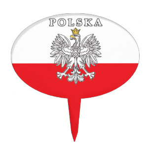 Polska With Polish Eagle Cake Topper