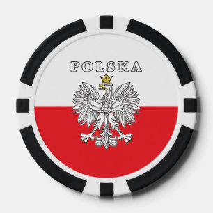 Polska With Polish Eagle Poker Chips