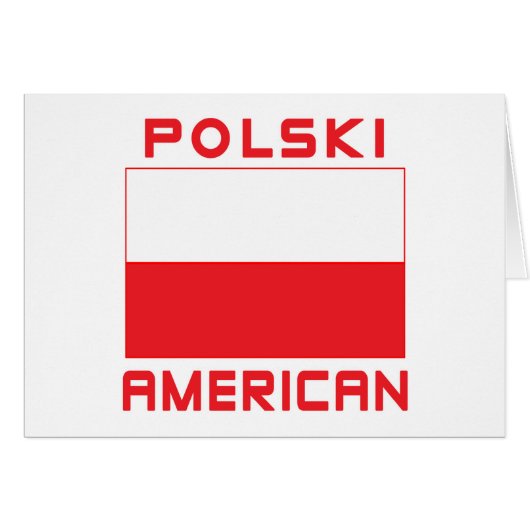 Polski American Flag Cards (Front Horizontal)