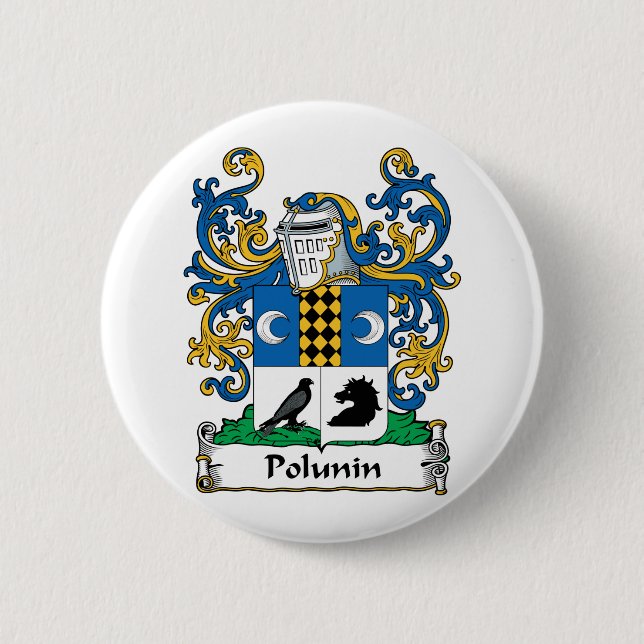 Polunin Family Crest Button (Front)