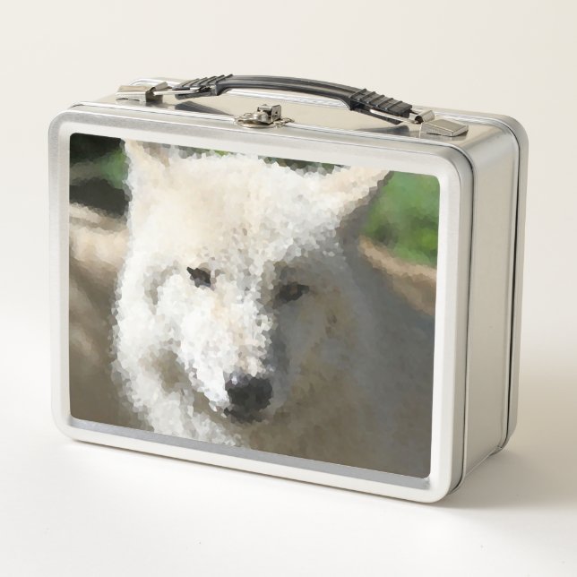 Poly Animals - Wolf Metal Lunch Box (Front)