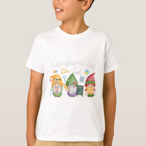 Poly-gnome-ials Gnomes Math Algebra Teacher Back T T-Shirt