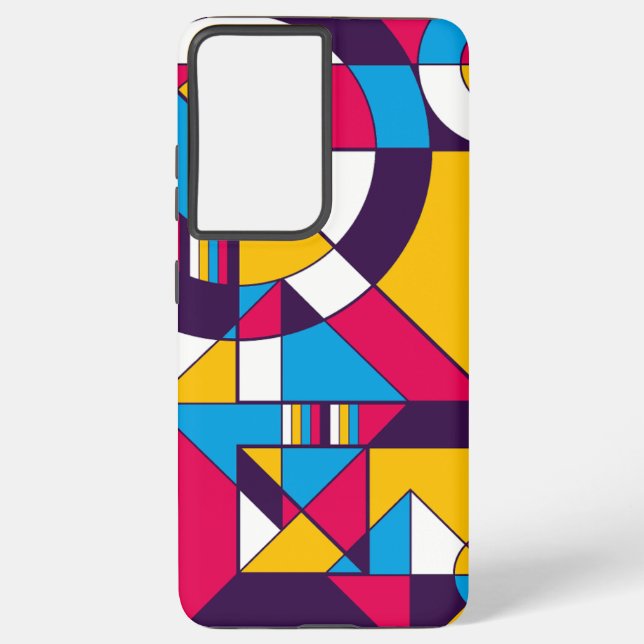 Poly Polyamory Pride Abstract Geometric Samsung Galaxy Case (Back)