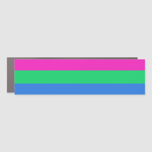 Poly Pride Car Magnet (Front)