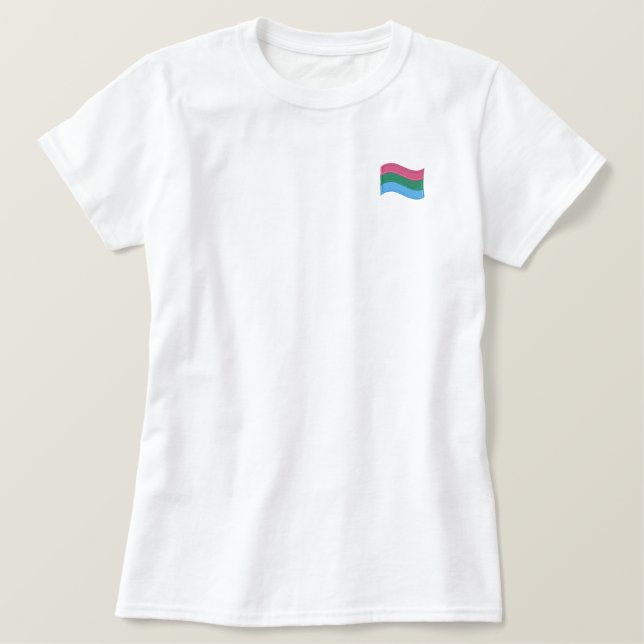Poly Pride Embroidered Shirt (Design Front)