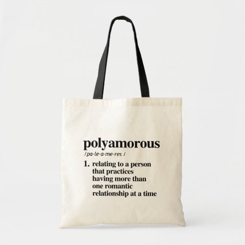 Polyamorous Definition _ Defined LGBTQ Terms _ Tote Bag