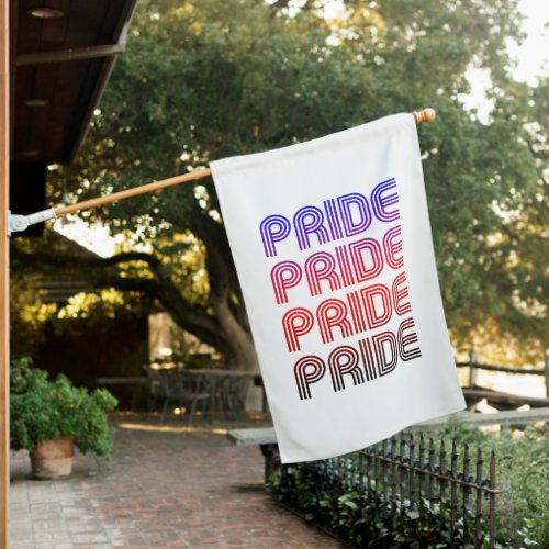 Polyamorous Retro Pride House Flag