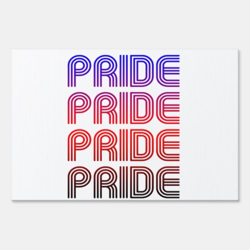 Polyamorous Retro Pride Sign