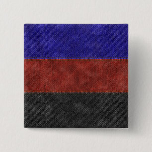 Polyamory Denim Flag Button