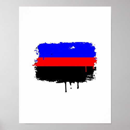 POLYAMORY FLAG DRIPPING POSTER