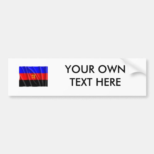 POLYAMORY FLAG FLYING _png Bumper Sticker