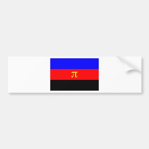 Polyamory Flag __ Pi 3_color Bumper Sticker