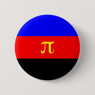 Polyamory Flag -- Pi 3-color Pinback Button