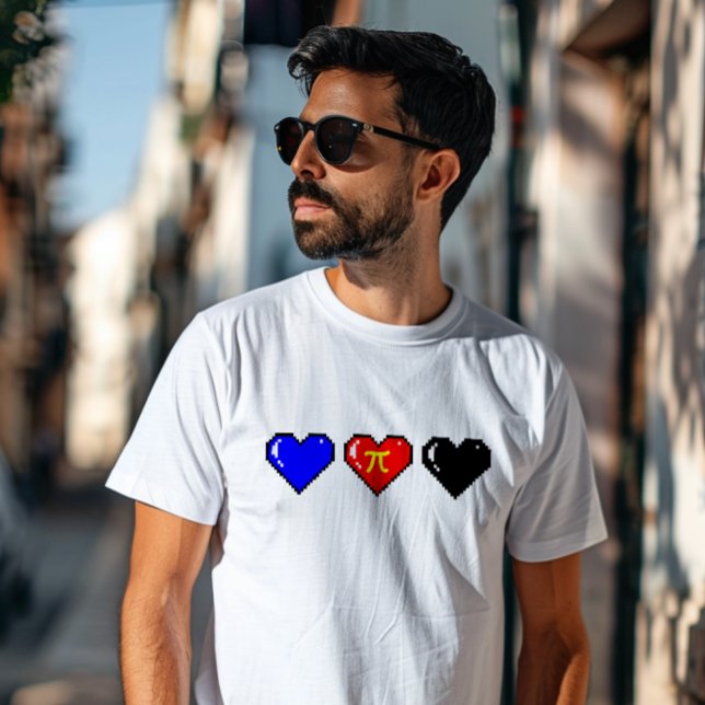 Polyamory Flag Pixel Heart T-Shirt (Creator Uploaded)