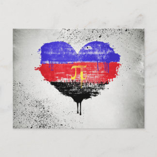 POLYAMORY HEART - POLYAMORY LOVE - SYMBOL - POSTCARD