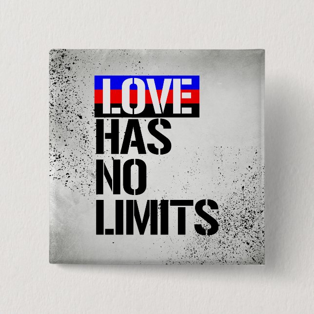 Polyamory - Love has no limits - - LGBTQ Rights -  Pinback Button (Front)