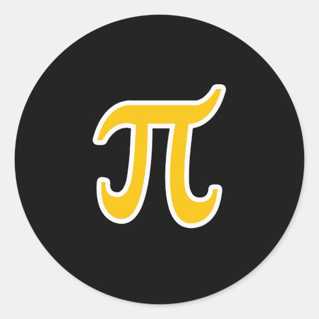 POLYAMORY PI SYMBOL 3D -.png Classic Round Sticker (Front)