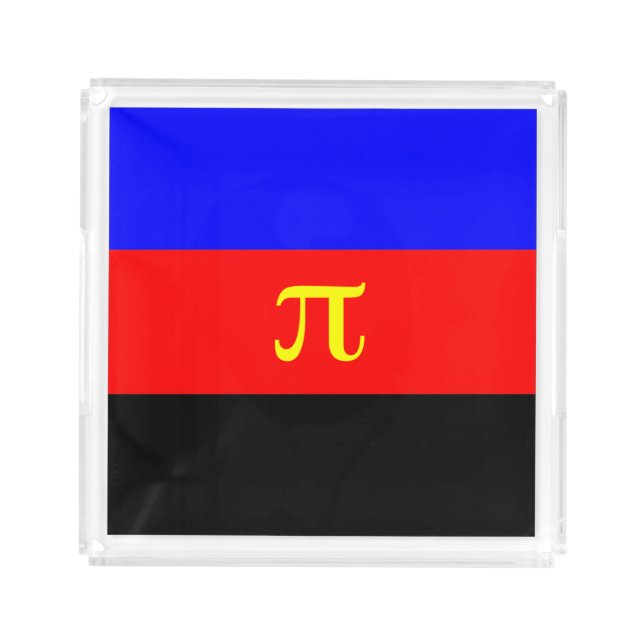 Polyamory Pride Flag Acrylic Tray (Front)