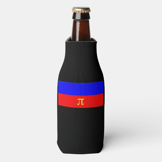 Polyamory Pride Flag Bottle Cooler (Bottle Front)