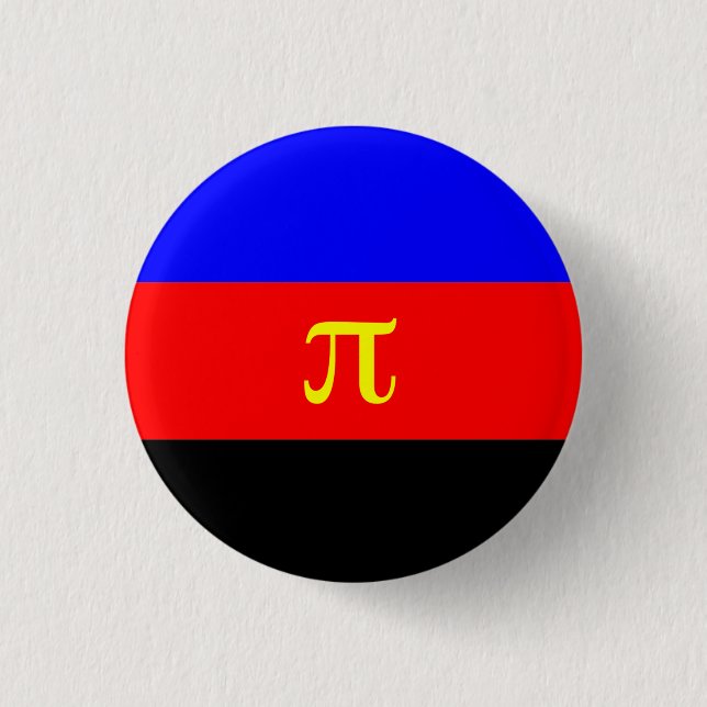 Polyamory Pride Flag Button (Front)