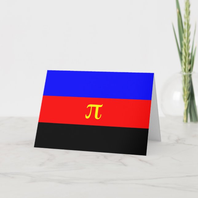 Polyamory Pride Flag Card (Front)