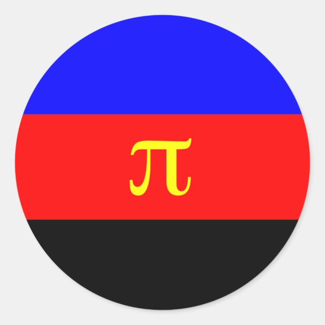 Polyamory Pride Flag Classic Round Sticker (Front)