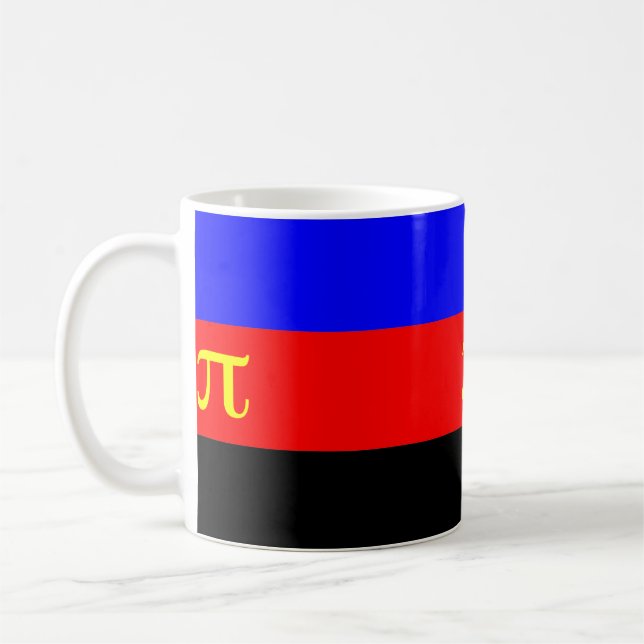 Polyamory Pride Flag Coffee Mug (Left)
