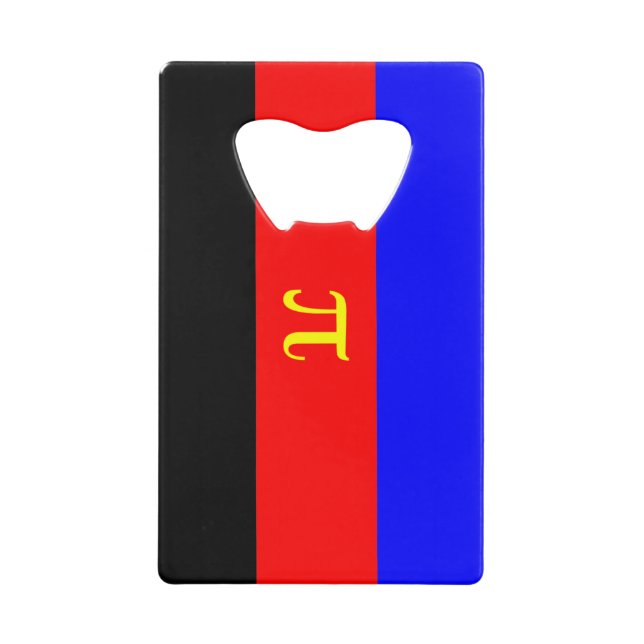 Polyamory Pride Flag Credit Card Bottle Opener (Front)