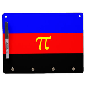 Polyamory Pride Flag Dry Erase Board With Keychain Holder